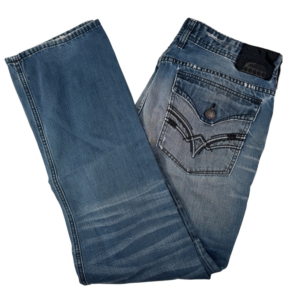 Affliction Black Premium Jeans Mens 38 Blue Ace Slim Straight Y2K